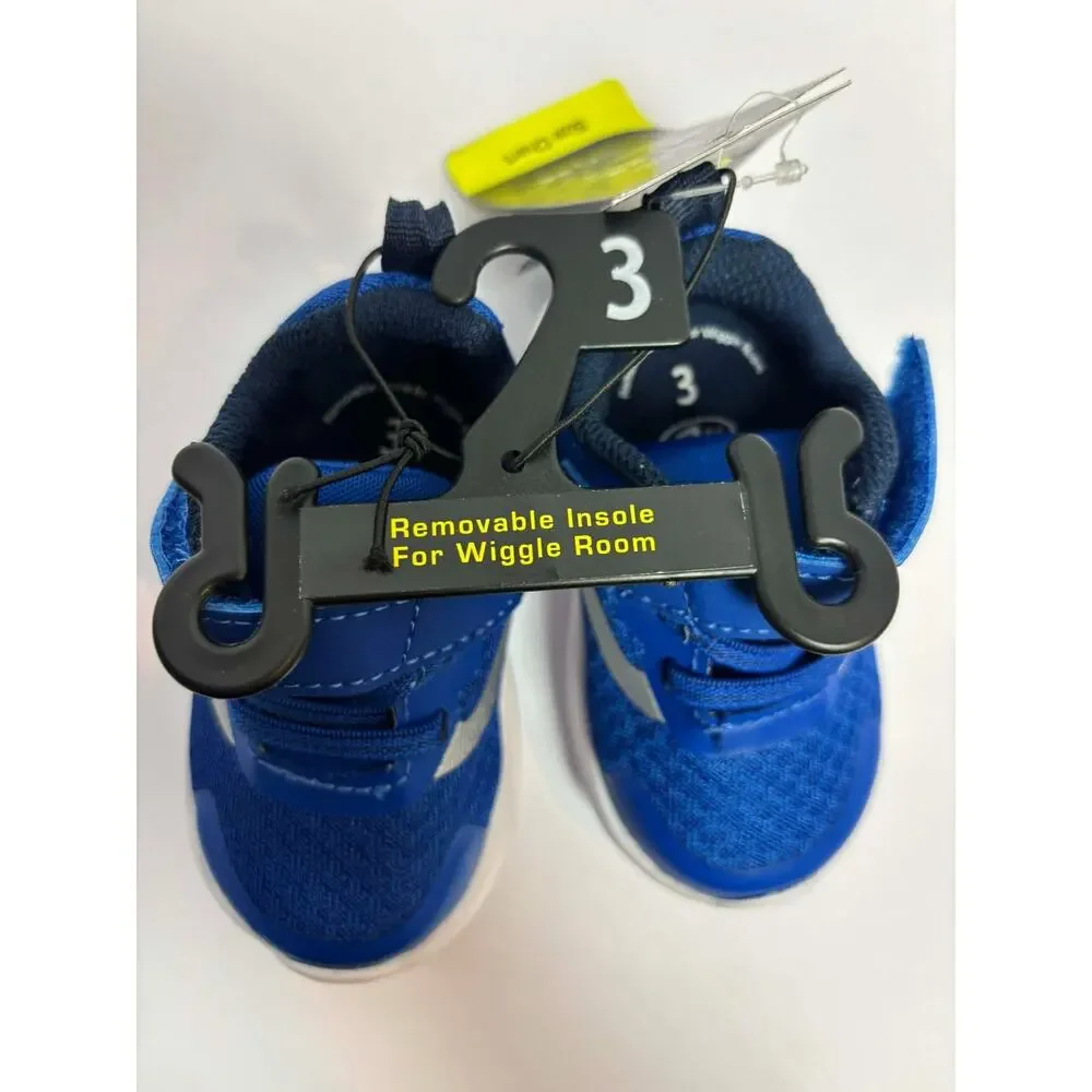 Infant Boys‎ Athletic Works Shoes Size 3 Blue Strap Shoes NWT
